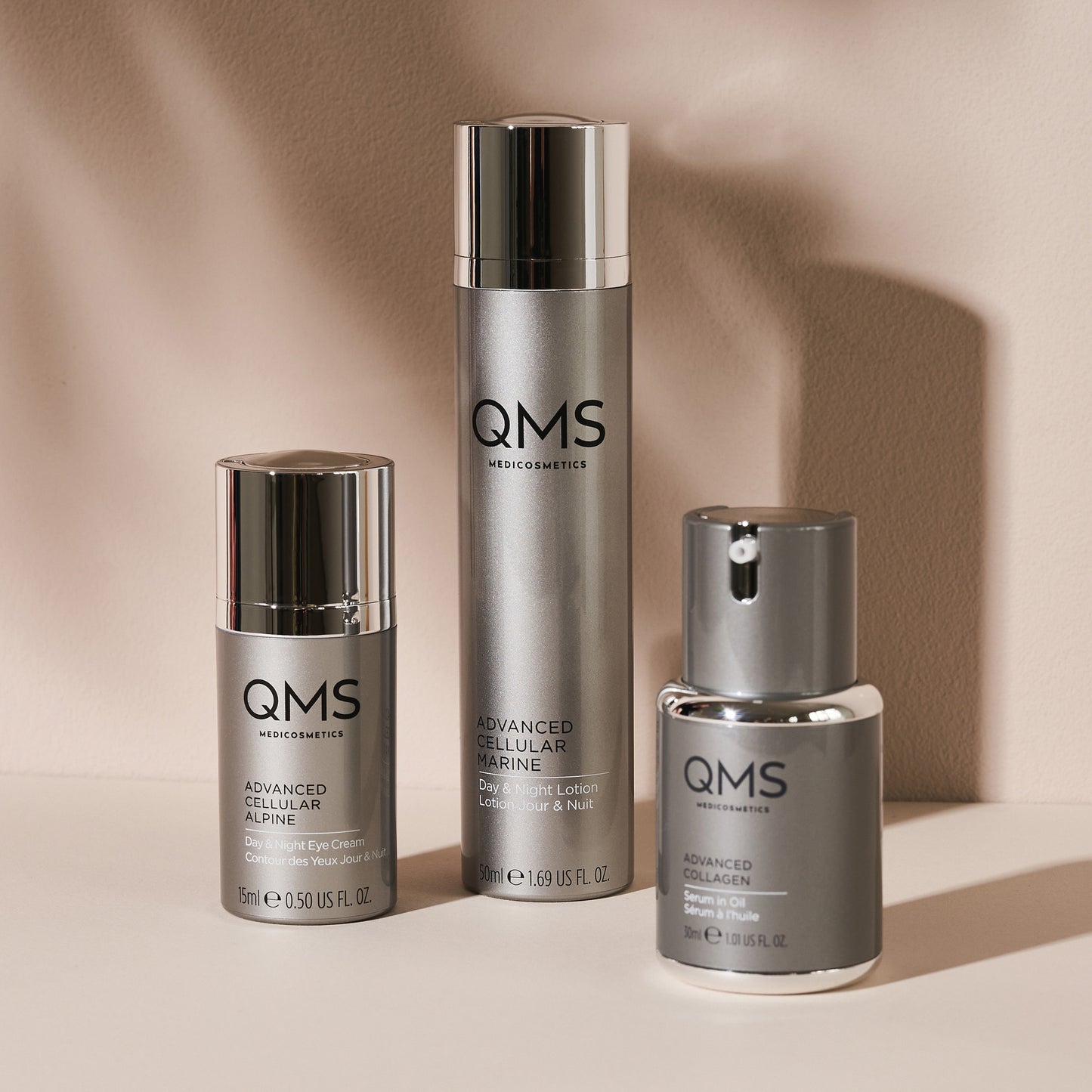 QMS Medicosmetics serum creme masker
Marine anti-aging crème
Huidverzorging tegen veroudering
Zee-algen huidverzorging
Herstellende dag- en nachtbehandeling
Huidverzorging voor een jeugdige uitstraling
Verstevigende crème met mariene technologie
Stralende huid met marine-extracten
Herstellend collageen serum
Rimpelverminderend serum in olie
Serum voor stralende huid
Verstevigende olie voor de huid
Huidverzorging voor stevigheid en elasticiteit
Hydraterend collageen serum
Jeugdige uitstraling met collageen