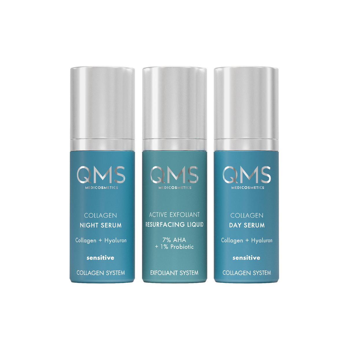 QMS Day & Night 3 Step Core System Collagen Set Sensitive
Collageen set voor gevoelige huid
3-stappen collageen huidverzorging
Collageen set voor gevoelige huid
Dag- en nachtverzorging voor gevoelige huid
Collageen set voor huidverjonging
Anti-aging verzorging voor gevoelige huid
Collageen dag- en nachtverzorging set
Verstevigende huidverzorging voor gevoelige huid