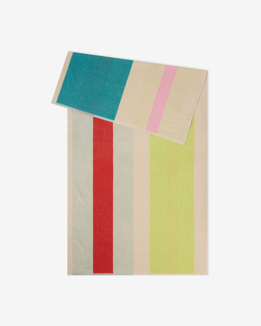 Strandlaken Pink Turquoise Lime Red - 90x180cm