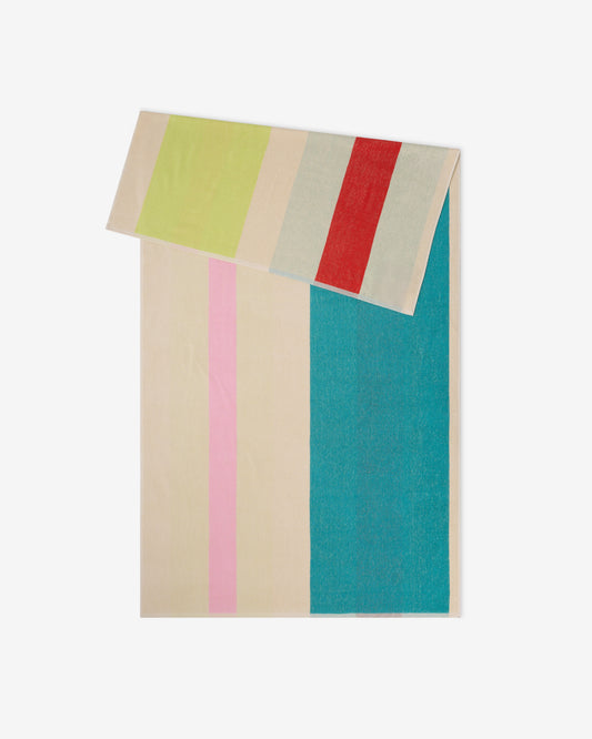 Strandlaken Pink Turquoise Lime Red - 90x180cm