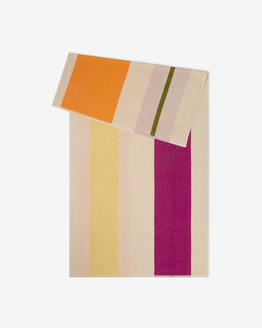Strandlaken Yellow Fuchsia Orange Olive - 90x180cm