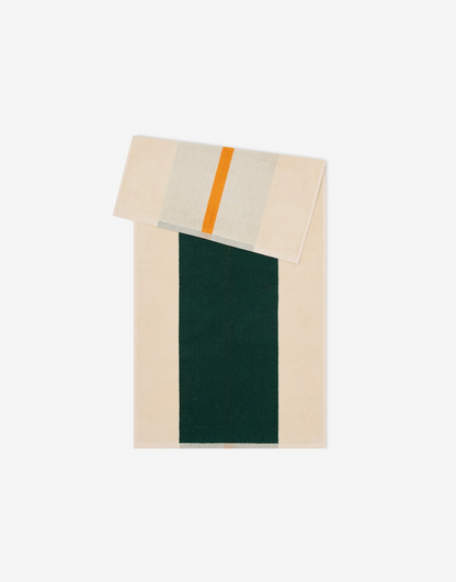 Handdoek Dark Green - Orange - 50x100cm