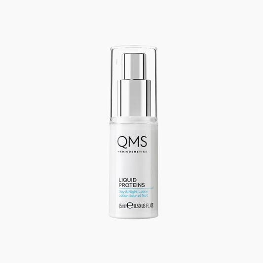 QMS Hydromax huidverzorgingsfluid
QMS vloeibare proteïne voor een soepele huid
QMS Hydromax huidherstellend proteïne-serum